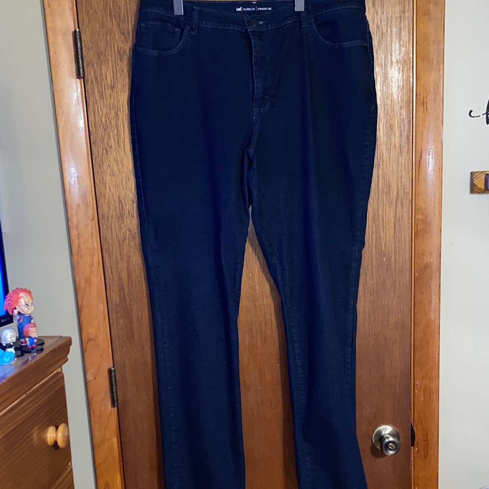 Lee Classic Fit Straight Leg Women's Dark Blue Jeans